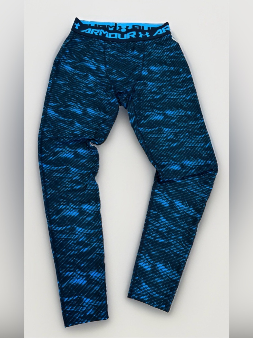 Under Armour HeatGear Blue & Black Compression Pants Men’s Size Large Leggings